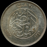 LaZooRo: Egypt 20 Piastres 1923 UNC Scarce - Silver - Egypt