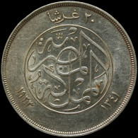 LaZooRo: Egypt 20 Piastres 1923 UNC Scarce - Silver - Egypte