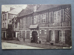 CPA 76 Seine Inférieure NEUCHATEL En BRAY - Rue Desnoyelles Vieille Maison  - Affiche Réclame LU Lucien Utile 1929 - Neufchâtel En Bray