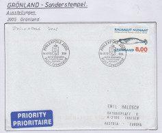 Greenland Sonderstempel 2005 Cover (GD171) - Stazioni Scientifiche E Stazioni Artici Alla Deriva