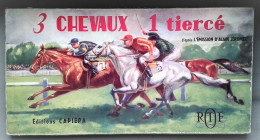 Jeu Ancien 3 CHEVAUX 1 Tiercé (d'après L'émission D'Alain JEROME) - ORTF - Editions CAPIEPA De 1968 - Jugetes Antiguos