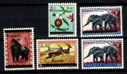 Burundi 1962 - 4**, 8**, 20**, 21**, 21A** MNH (2 Scans) - Neufs