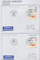 Greenland Sonderstempel 2006 4 Covers (GD173) - Stazioni Scientifiche E Stazioni Artici Alla Deriva