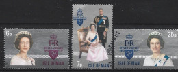 Isle Of Man 1977 Queen Elizabeth II  Y.T. 85/87 (0) - Man (Ile De)