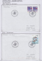 Greenland Sonderstempel 2007 4 Covers (GD175) - Scientific Stations & Arctic Drifting Stations
