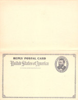 AMERIQUE - Entier Postal - Postal Card With Paid Reply Attached - United States - Non Circulé - Andere & Zonder Classificatie