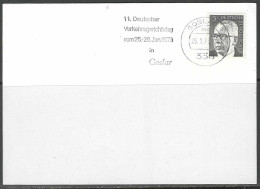 1973 - Sonderstempel - 11. Deutscher Verkehrsgerichtstag In Goslar - Stempeltag 25/01/1973. - Other & Unclassified