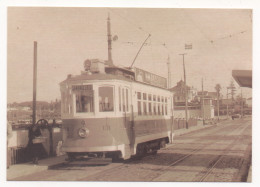 VOITURE ÉLECTRIQUE N° 131 MODÈLE "BRILL" AVEC PLATES-FORMES LOUNGE - PORTES- MARCHES - Strassenbahnen