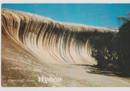 WESTERN AUSTRALIA WA Granite Wave Rock HYDEN Emu Souvenirs HYDN2 Postcard C1970s - Andere & Zonder Classificatie