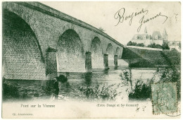 86 - B15532CPA - DANGE - Pont Sur La Vienne - Carte Pionniere - Très Bon état - VIENNE - Dange Saint Romain