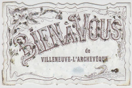 89 - B14271CPA - VILLENEUVE L'ARCHEVEQUE - Bien à Vous - Carte Fantaisie, Ajouts De Paillettes - Bon état - YONNE - Villeneuve-l'Archevêque