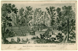 92 - B13102CPA - RUEIL - Château De Richelieu, La Grotte -  Gravure - Carte Pionnière - Assez Bon état - HAUTS-DE-SEINE - Chateau De La Malmaison
