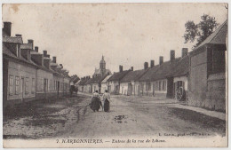 80 - B17895CPA - HARBONNIERES - Entree Rue De Lihons - Bon état - SOMME - Hornoy Le Bourg