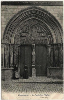 77 - B31145CPA - DONNEMARIE - Portail Eglise - Carte Pionniere - Parfait état - SEINE-ET-MARNE - Donnemarie Dontilly