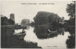 60 - B30345CPA - PRECY SUR OISE - Les Bords De L' Oise - Pont Remplace Par Un Passeur - Bon état - OISE - Précy-sur-Oise