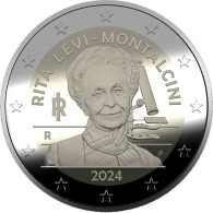Italia - 2 Euro 2024 - Rita Levi-Montalcini - Fondo Specchio - Italia