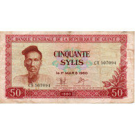 GUINEE - PICK 25 A - 50 SYLIS - 1980 - TB - Guinee