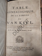 Genealogie: Famille De Schoof, Famille De Brecht, Famille Van Kiel , Famille Van Criechingen (P379) - 1701-1800