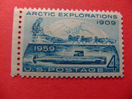 ESTADOS UNIDOS / ETATS-UNIS D'AMERIQUE 1959 / 50 ANIV. EXPLORACIONES ARTICAS YVERT 667 ** MNH - Ungebraucht