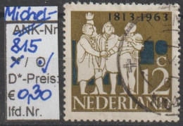 1963 - NIEDERLANDE - SM "150. Jahrestag D... Unabhängigkeit" 12 C Mehrf.  - O  Gestempelt - S. Scan (815o Nl) - Used Stamps