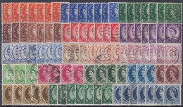 Great Britain - GB / UK / QEII. 1952 - 1967 ⁕ Queen Elizabeth II. ⁕ 98v Used Stamps / Unchecked - See All Scan - Usados