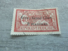 Type Merson - Syrie Grand Liban - 40c.s.2 Piastres - Yt 96 - Rouge Et Bleu - Oblitéré - Année 1924 - - Usati