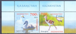 2023. Kazakhstan, Birds Of Kazakhstan, 2v Se-tenant,  Mint/** - Kazakistan
