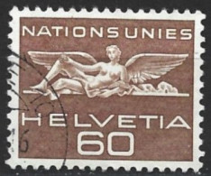 Switzerland 1955. Scott #7O28 (U) Statur From UN Building, Geneva - Service