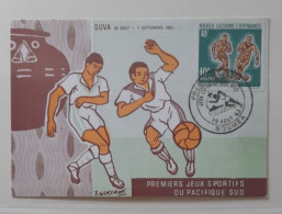 NOUVELLE CALEDONIE 1963 FDC  FOOTBALL FUSSBALL SOCCER CALCIO VOETBAL FOOT FUTEBOL FUTBOL - Brieven En Documenten