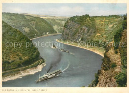 73166539 Loreley Lorelei Der Rhein Im Felsental Loreley Lorelei - Loreley