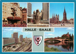 73166467 Halle Saale Eselsbrunnen Ernst Thaelmann Platz Markt Kirche Roter Turm  - Halle (Saale)