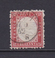 ITALIE 1862 TIMBRE N°4 OBLITERE VICTOR EMMANUEL II - Gebraucht