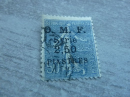 Semeuse Lignée De Roty Syrie O.m.f. - 2.50pi. S. 50c. - Yt 87 - Bleu - Oblitéré - Année 1922 - - Used Stamps
