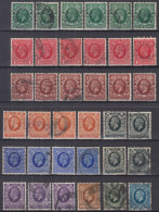 Great Britain GB / UK 1934 ⁕ KGV King George V. Mi.175-184 ⁕ 36v Used - Unchecked - Used Stamps