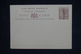 TOBAGO  - Entier Postal Type Victoria Surchargé, Non Circulé- L 150232 - Trinidad Y Tobago