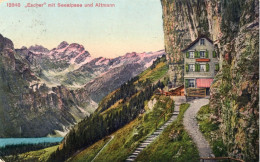 ESCHER MIT SEEALPSEE UND ALTMANN - CARTOLINA FP SPEDITA IL 24.7.1920 TIMBRO DI APPENZELL - Appenzell