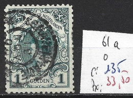 PAYS-BAS 61a Oblitéré Côte 135 € - Used Stamps