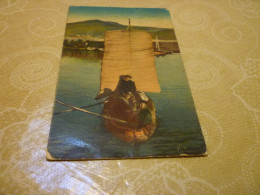 B863  Bolivia Nave Indigena Lago Titicaca Cm14x9 Presenza Pieghe Varie - Bolivien