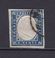 ITALIE 1862 TIMBRE N°7 OBLITERE VICTOR EMMANUEL II - Gebraucht