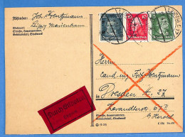 Allemagne Reich 1927 - Carte Postale Durch Eilboten De Leipzig - G29897 - Briefe U. Dokumente