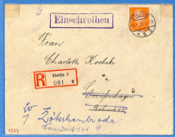 Allemagne Reich 1929 - Lettre Einschreiben De Stettin - G29888 - Brieven En Documenten