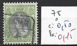 PAYS-BAS 78 Oblitéré Côte 0.50 € - Used Stamps