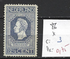 PAYS-BAS 86 * Côte 3 € - Unused Stamps