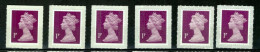 GRANDE BRETAGNE - Type Machin -  1p Marron - Code (no Code)+ M12L-M15L-M16L-M19L-M20 -  Timbres Neufs ** / MNH - Machin-Ausgaben