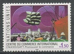 NU Genève 1990 N° 186 ** Neuf  MNH Superbe C 2.80 € Centre De Commerce International Bateaux Navires Ships Transports - Ungebraucht