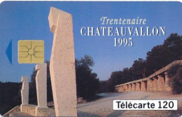 Télécarte France (06/95)Trentenaire Chateauvallon 1995 (visuel, Puce, état, Unités, Etc Voir Scan) + Port - Sin Clasificación