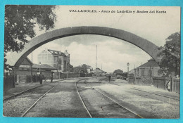 * Valladolid (Castilla Y Leon - España - Spain) * (J.H.) Arco De Ladrillo Y Anden Del Norte, La Gare, Bahnhof, Railway - Valladolid