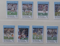 VINCENT GRENADINES JUVENTUS 1994 MNH** 10XSTAMPS  PLATINI SPECIMEN  FOOTBALL FUSSBALL SOCCER CALCIO FOOT FUTBOL - Neufs