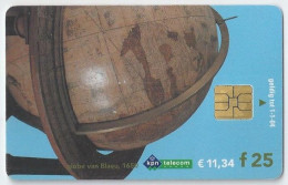 NL.- Telefoonkaart. Globe Van Blaeu 1650 - Gouden Eeuw. Aarde. - € 11,34 - F 25,00. KPN Telecom. Wereldbol. A404725989 - Public