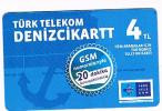 TURCHIA  (TURKEY)  -  TURK TELEKOM  (CHIP) -  2011 DENIZCIKARTT 4 TL EXP. 7.13 (IN MILITARY BASES ONLY) -USED- RIF. 4536 - Turkije